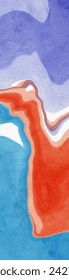 diseño abstracto de la pintura de fondo de color rojo azul. ilustración vectorial