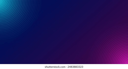 Abstract blue and red dynamic wavy line dotted texture ,Dark blue background with copy space. Modern futuristic simple dots pattern.