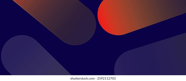 Abstract blue and red dynamic wavy line dotted texture ,Dark blue background with copy space. Modern futuristic simple dots pattern. EPS10