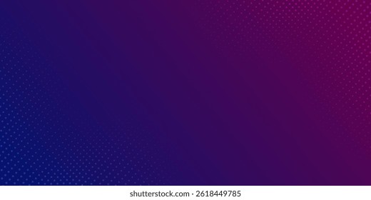 Abstractas línea ondulada dinámica azul y rojo textura punteada, fondo azul oscuro con espacio de copia. Patrón de puntos simples futuristas modernos. 