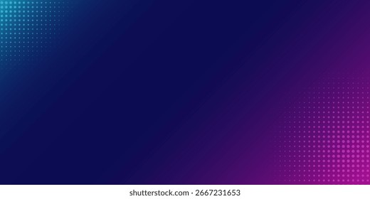 Abstract blue and red dynamic wavy line dotted texture  Dark blue background.