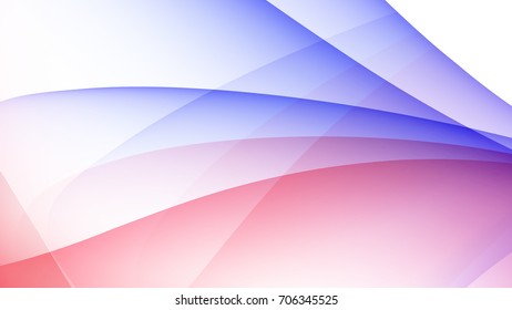 Abstract blue and red gradient curve background