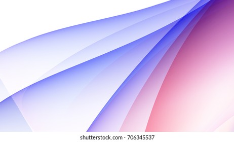 Abstract blue and red gradient curve background