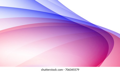 Abstract blue and red gradient curve background