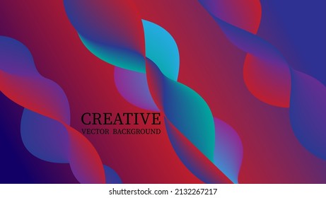 Abstract blue red gradient geometric vector background. suitable for banner, poster, webinar