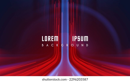 Fondo de movimiento de luz azul y roja abstracto