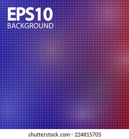 Abstract blue red mesh background. Vector illustration.