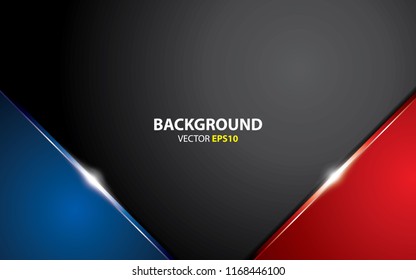 abstract blue and red metallic background vector illustration
