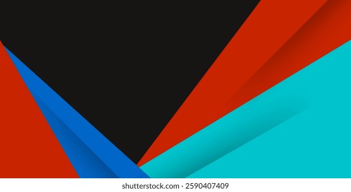 abstract blue red overlap shape light color design background. eps10 vector