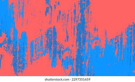 Abstrakter, blauer roter Paint, roher Grunge, Stoffhintergrund