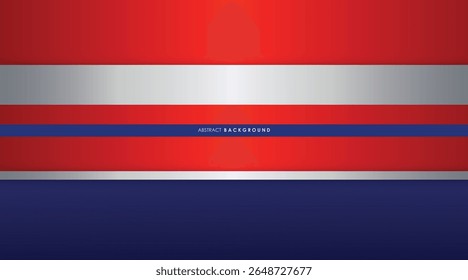 Abstract blue, red and silver white color modern background