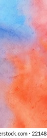 Abstract blue red watercolor paint Background. Design banner element. Vector illustration