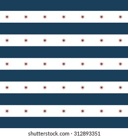 Abstract Blue, Red And White Geometric Pattern