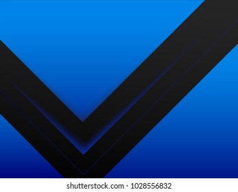 Abstract blue report cover template design. Business brochure document layout for company presentations.