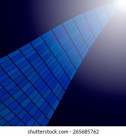 Abstract blue road vector background