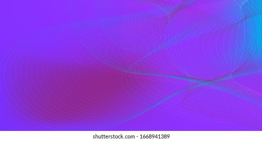 Azul abstracto, Olas de rosas en el colorido. Fondo de Glitch. Fondo de la tecnología de conexión. Antecedentes de Big Data.