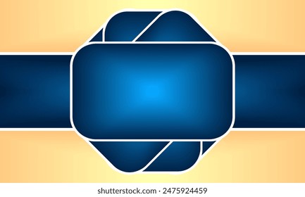 abstract blue round badge icon on yellow gradient background. hexagonal flat style, seal or label with line flat vector icon for apps and packaging
 - Powered by Shutterstock - Get 15% off with code: PIKWIZARD15
