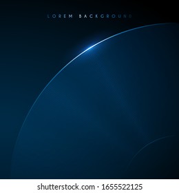 Abstract blue round lines background