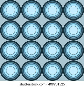 Abstract blue round shapes vector background