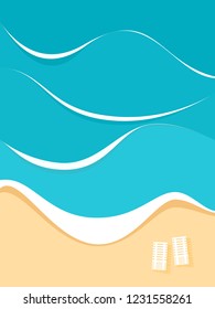 Abstract blue sea and beach