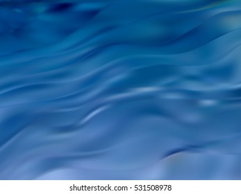 Abstract blue sea or ocean waves background design. Mesh gradient. Vector illustration.