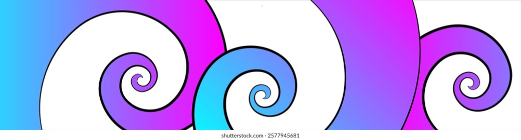 Abstract blue sea wave background. Cartoon swirling waves. Twisted lines vector illustration.