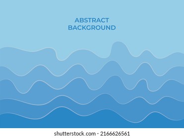 abstract blue sea waves background