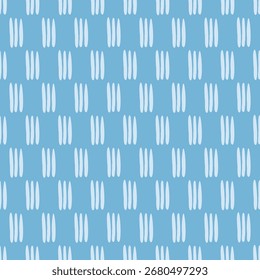 Abstract blue seamless brush stroke pattern