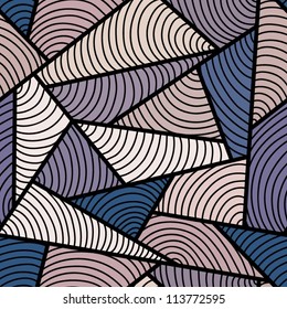 Abstract blue seamless pattern.