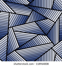 Abstract blue seamless pattern