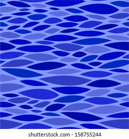 Abstract blue seamless pattern.