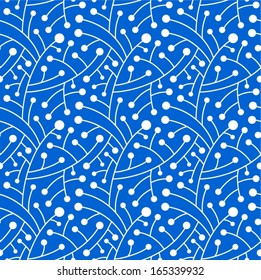 Abstract blue seamless pattern.