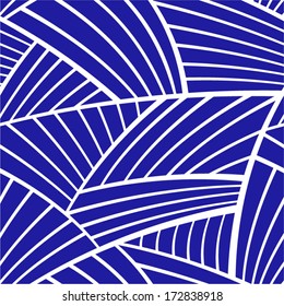 Abstract blue seamless pattern. 