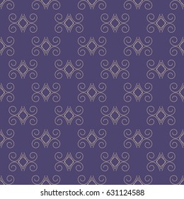 Abstract blue seamless pattern. Fashion graphic background design. Modern stylish abstract texture. Colorful template for prints, textiles, wrapping, wallpaper, website etc. Vector illustration
