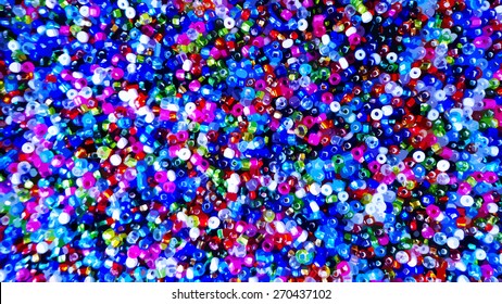 Abstract blue shades beads background vector