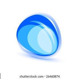 Abstract blue shape