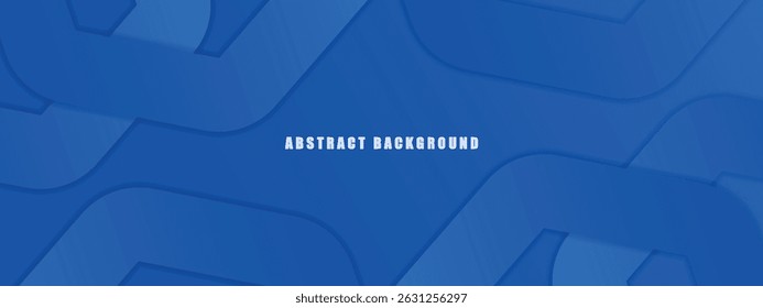 Abstract blue shape background. Hexagonal arches resting on blue gradient. Modern minimalist illustration design pattern for wallpaper and banner.