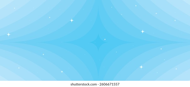 Abstract blue shape background with stars sparkles