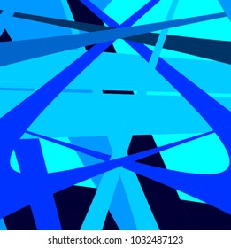 abstract blue shape background, vector illustration