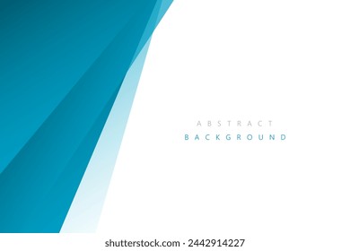 Abstract Blue shape layer modern background with white space for text and message. template design