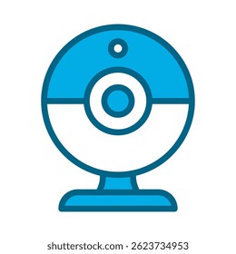 An abstract blue shape, part of a larger design, isolated on a clean white background. Simple yet eye-catching element suitable for a wide range of creative projects.
