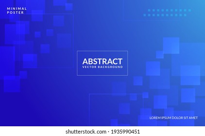 Abstract blue shapes Background 3D Paper Art Style For Cover Design, Book Design, Poster, Flyer, Banner, Website Backgrounds or Advertising