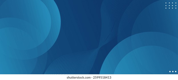 Abstract blue shapes background with simple and modern technology geometric pattern. Vector abstract graphic design