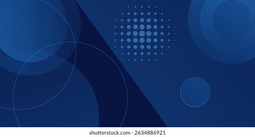 Abstract blue shapes background with simple and modern technology geometric pattern. Vector abstract graphic design