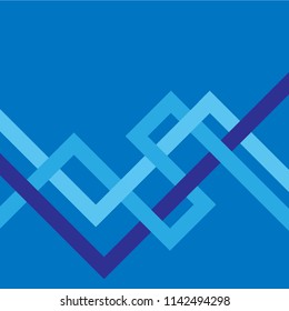 Abstract blue shapes background, texture banners. Horizontal crystal banners, faceted colorful geometric background. Abstract grid square pixel mosaic colorful background. Creative Design Templates. 
