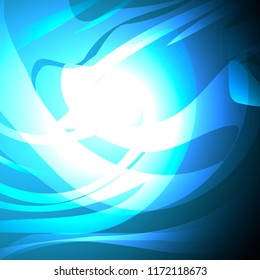 Abstract blue shapes light vector background, EPS10