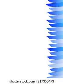 Abstract blue shapes on the right side and blank for fill text, vector image