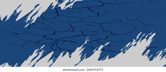 Plano de fundo do padrão de fragmentação azul abstrato. ilustração vetorial