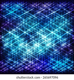 Abstract blue shining cosmic vector background