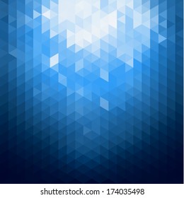 Abstract blue shiny background